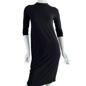 EILEEN FISHER Black Long Sleeve Dress